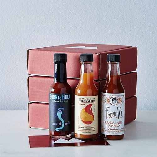 Custom hot sauce brand packaging box with full color printing