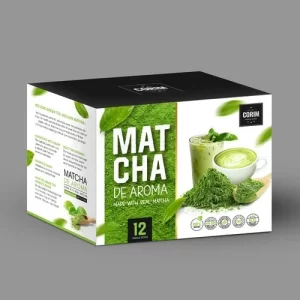 Custom matcha powder packaging bag resealable printed USA
