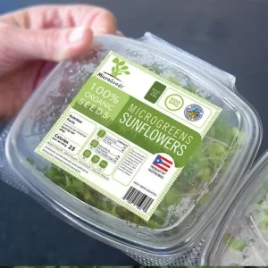 Custom microgreens retail packaging box printed wholesale USA