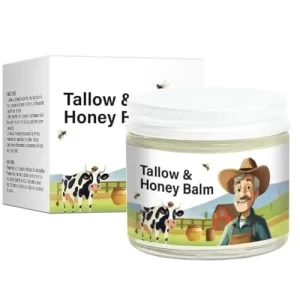 Custom tallow balm jar retail packaging box printed USA