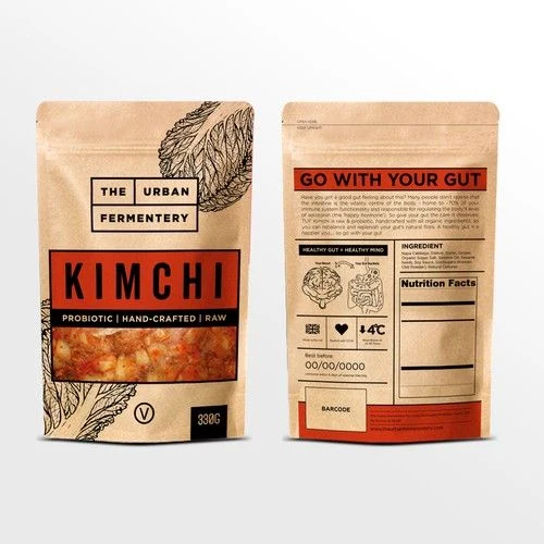 Printed fermented food kraft box custom logo packaging USA